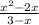 \frac{x^{2}-2x }{3-x}