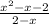 \frac{x^{2}-x-2}{2-x}