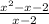 \frac{x^{2}-x-2 }{x-2}