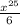 \frac{x^{2+5} }{6}