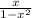 \frac{x}{1-x^2}