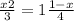 \frac{x+2}{3} = 1 + \frac{1-x}{4}
