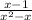 \frac{x-1}{x^{2}-x }