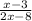 \frac{x-3}{2x-8}