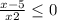 \frac{x-5}{x+2} \leq 0