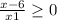 \frac{x-6}{x+1} \geq 0