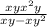 \frac{xy+x^{2}y}{xy-xy^{2} }