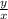 \frac{y}{x}