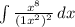 \int\limits\frac{x^8}{(1+x^2)^2} \, dx