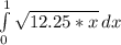 \int\limits^1_0 {\sqrt{1+2.25*x} \, dx