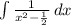 \int\limits{\frac{1}{x^{2}-\frac{1}{2} } } \, dx