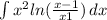 \int\limits{x^{2}ln(\frac{x-1}{x+1}) } \, dx