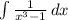 \int\limits {\frac{1}{x^3-1} } \, dx