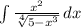 \int\limits {\frac{x^2}{\sqrt[4]{5-x^3} } } \, dx