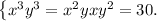 \left \{ {{x^{3}+ y^{3}= {x^{2}y + xy^{2}=30. }} \right.