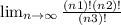 \lim_{n \to \infty} \frac{(n+1)! +(n+2)! }{(n+3)! }