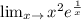 \lim_{x \to \0} x^{2} e^{\frac{1}{x} }