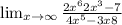 \lim_{x \to \infty}\frac{2x^{6}+2x^{3}-7 }{4x^{5}-3x+8 }