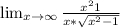 \lim_{x \to \infty} \frac{x^{2} +1}{x*\sqrt{x^{2}-1} }