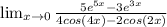 \lim_{x \to 0} \frac{5e^{5x}-3e^{3x}}{4cos(4x)-2cos(2x)}