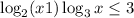 \log _{2}(x+1) + \log_{3}x \le 3