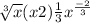 \sqrt[3]{x}+(x+2)\frac{1}{3}x^{\frac{-2}{3} }