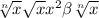 \sqrt[n]{x}\sqrt{x} x^{2} \beta \sqrt[n]{x}