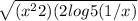 \sqrt{(x^{2}+2)(2+log5(1/x) }