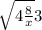 \sqrt{4+\frac{8}{x} + }3