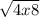 \sqrt{4x+8