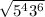 \sqrt{5^{4} 3^{6}