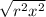 \sqrt{r^{2}+x^{2} }