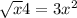 \sqrt{x} +4=3x^{2}