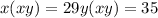 {x(x + y) = 29 \\ {y(x + y) = 35