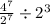  \frac{{4}^{7} }{ {2}^{7} } \div {2}^{3} 