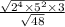  \frac{ \sqrt{2 {}^{4} \times {5}^{2} \times 3} }{ \sqrt{48} } 