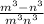  \frac{ {m}^{3} - {n}^{3} } { {m}^{3} + {n}^{3} } 