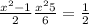  \frac{ {x}^{2} - 1 }{2} + \frac{ {x}^{2} + 5 }{6} = \frac{1}{2} 