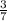  \frac{ 3}{7} 