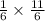  \frac{1}{6} \times \frac{11}{6} 