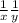  \frac{1}{x} + \frac{1}{y} 