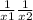  \frac{1}{x1} + \frac{1}{x2}