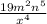  \frac{19 {m}^{2} {n}^{5} }{ {x}^{4} } 