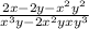  \frac{2x - 2y - x {}^{2 } + {y}^{2} }{ {x}^{3}y - {2x}^{2}y + x {y}^{3} } 