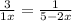  \frac{3}{1 + x} = \frac{1}{5 - 2x} 