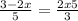  \frac{3 - 2x}{5} = \frac{2x + 5}{3} 