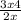  \frac{3x + 4}{2x} 