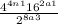  \frac{4 {}^{4n + 1} + 16 {}^{2a + 1} }{2 {}^{8a + 3} } 