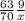  \frac{63}{70} \frac{9}{x} 