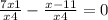  \frac{7x + 1}{x + 4} - \frac{x - 11}{x + 4} = 0